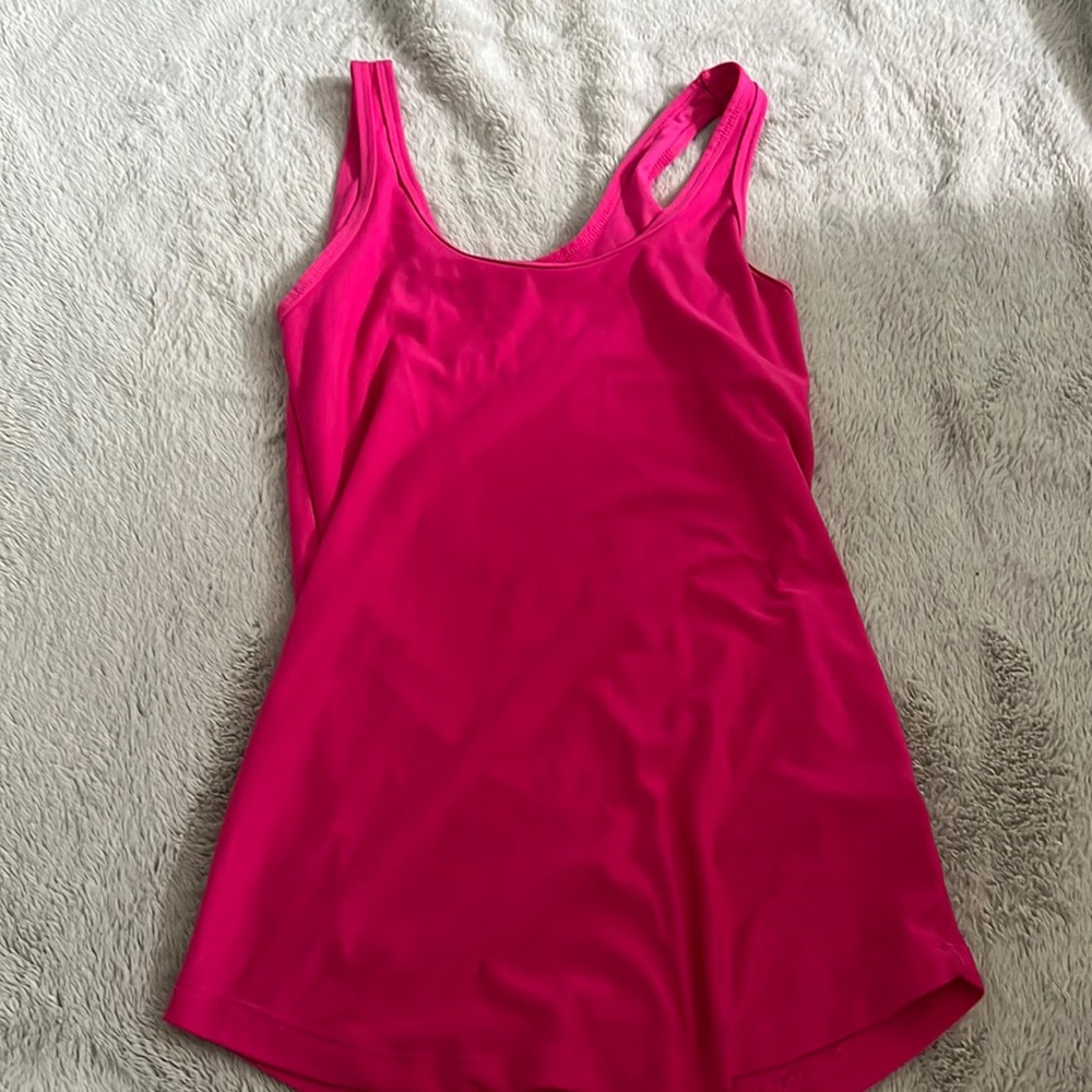 athletic hot pink top